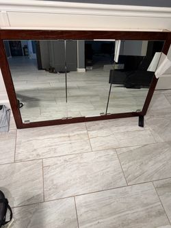 Triple Door Medicine Cabinet Mirror