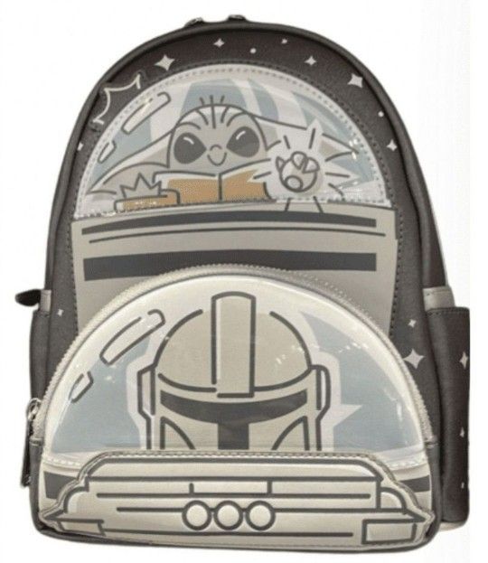 Disney Star Wars Mandalorian Loungefly Mini Backpack