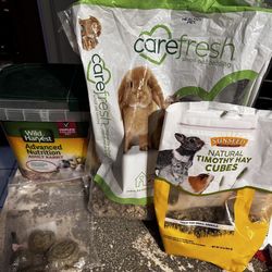 Rabbit/hamster food, etc.