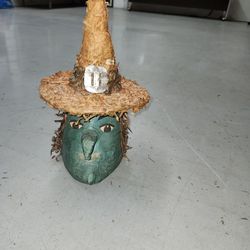 Vintage Greenn Pinata Witch