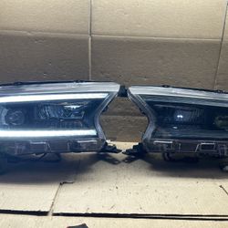 #OH135 2019-2023 Ford Ranger Full LED Black Headlight Pair /w Initiation And Sequential