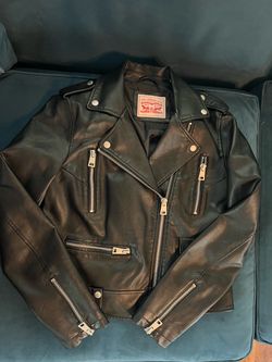 Levi Strauss & Co. Black Faux Leather Moto Jacket