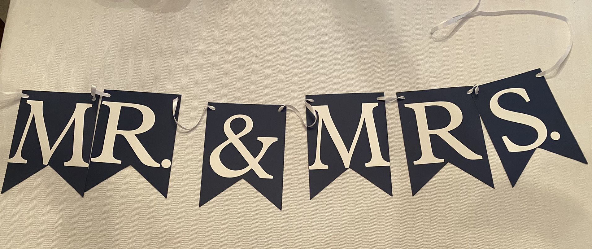 Mr & Mrs wedding banner 