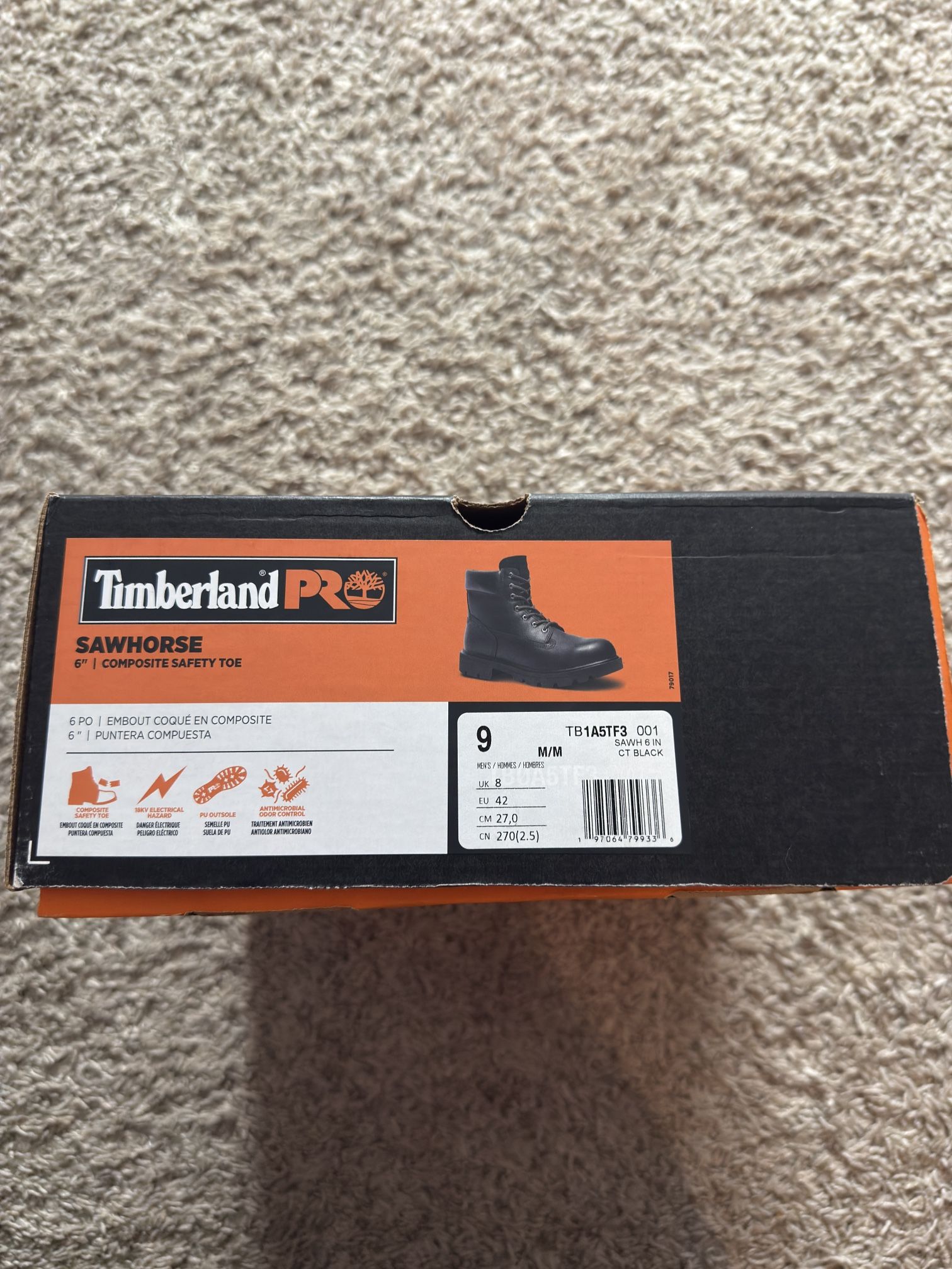 Timberland Pro Safety Composite Boots Size 9