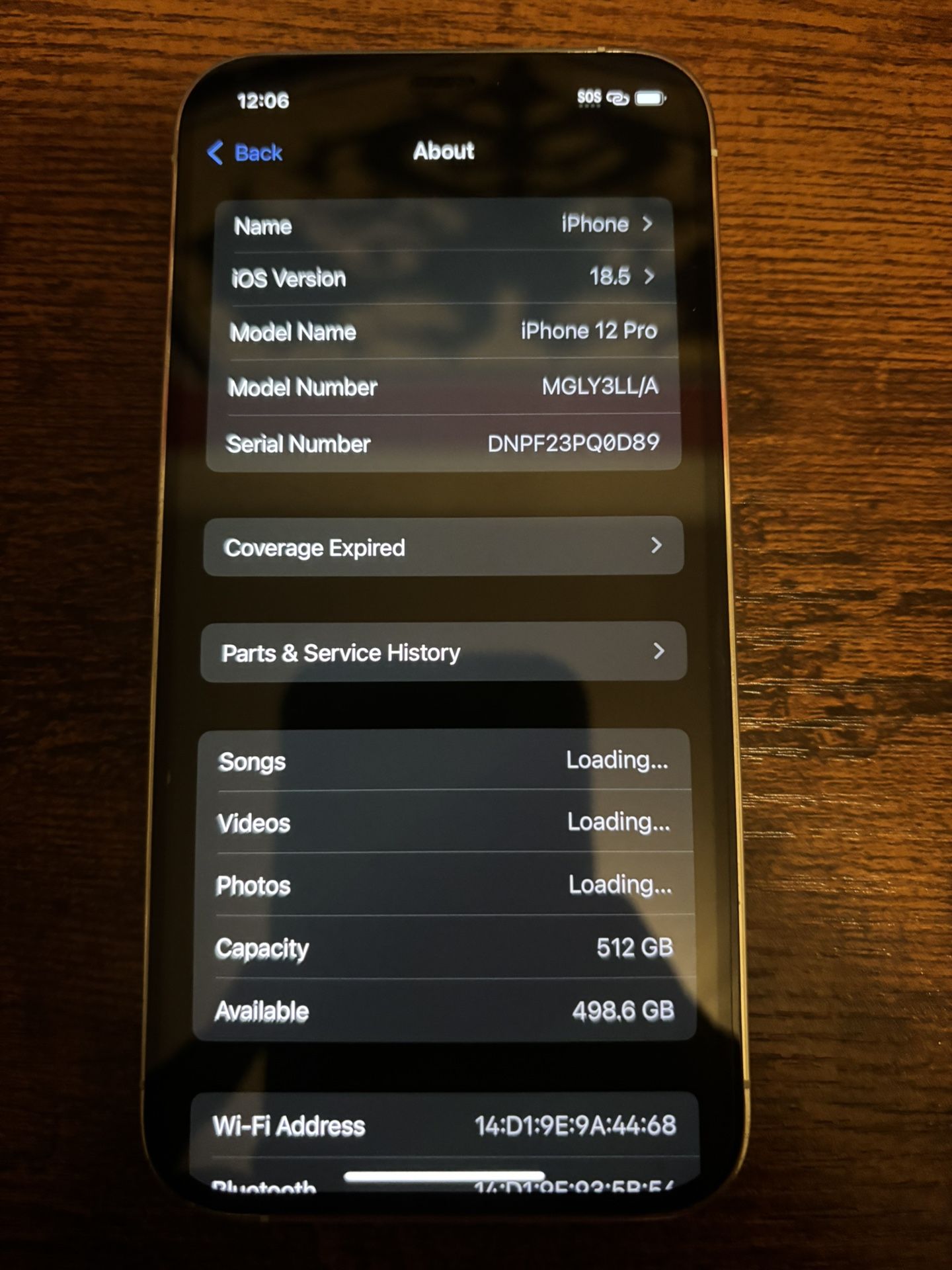 Apple 12 Pro 512gb (unlocked for all carriers)