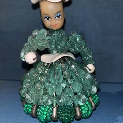 Vintage Retro Safety Pin Doll Missing Wig Still Cute