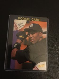 Michael Jordan baseball rookie card