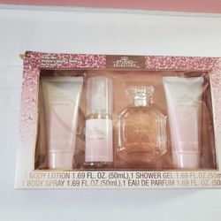 Set Of 4 Studio Selection Body Lotion, Shower Gel, Body Spray And Perfume