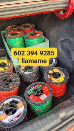 🌶🍾🍸🍹""!! Rollos de hilo para cortar el pasto!!""
Tengo rollos de Hilo de 3 Libras Para cortar pasto es del standard .095 de diferentes colores y d