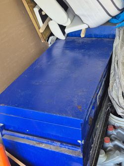 Blue Metal Tool Box