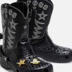 Croc Cowboy Boots Size M6/W8