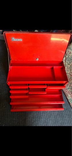 Vintage Snap-on 8 Drawer Tool Chest – Red Metal Toolbox