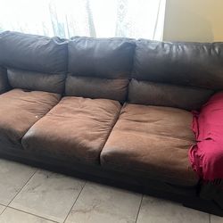 Leather couches