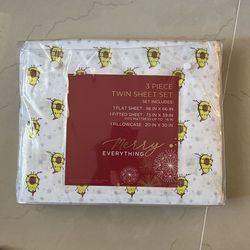Festive Avocado Twin Sheet Set NEW