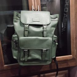 Men's Coach Leather Backpack 