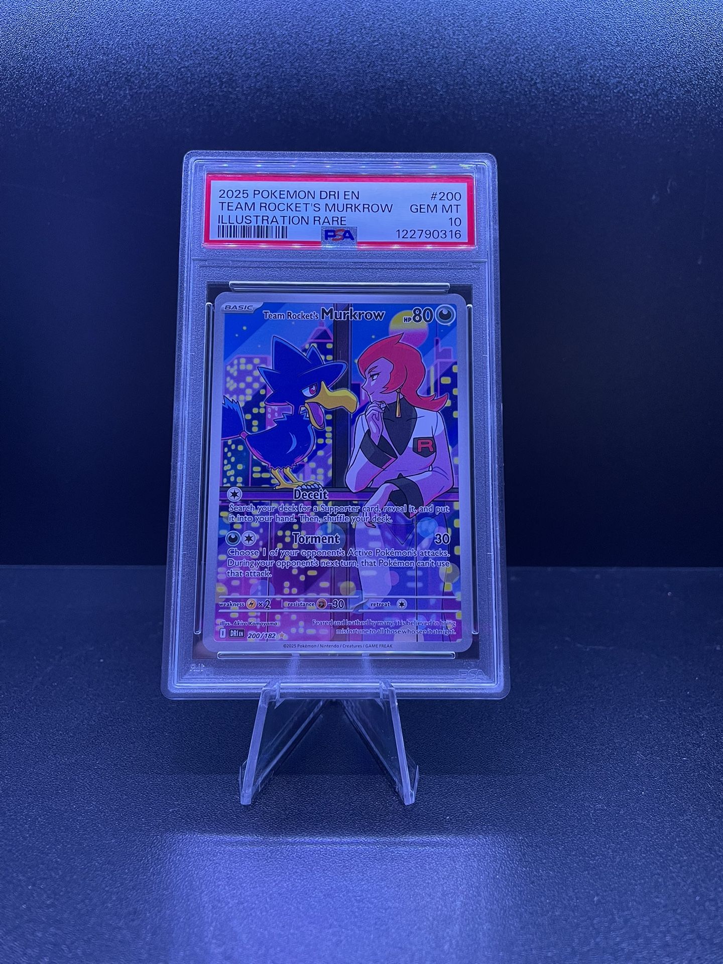 PSA 10 Team Rockets Murkrow Destined Rivals