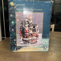 Traditions Christmas Decorative Table Top Fountain. New In Box