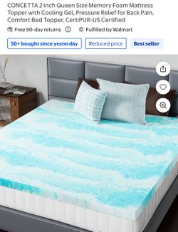 Queen size mattress topper