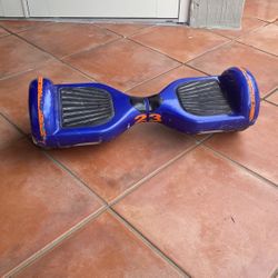 Hover Board Blue With Ornate Taped Design 