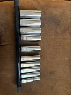3/8 in. Drive Metric Deep Well 6-Point Socket Set (10-Piece