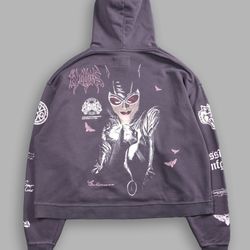 New Darc Sport X Dangerous Catwoman “Box Cut” [Large ] Hoodie In Nirvana Gray