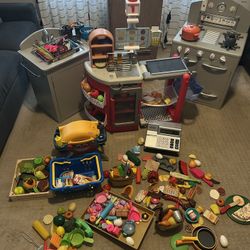 Pottery Barn Kids Kitchen PlaySet With Many Extra