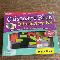 Cruisenaire Rods 74 Piece Introductory Set For Learning Basic Math. Used, Complete.