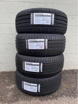 Brand new 265 50 20 royal black racing trac tires set of 4