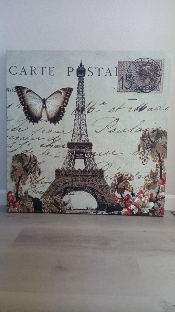 Paris Eifel Tower 30" inch x 30" inch