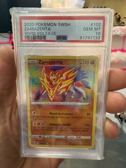 PSA 10 Zamazenta Pokémon Card Vivid Voltage