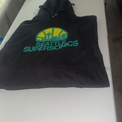 Seattle Supersonics Black Hoodies