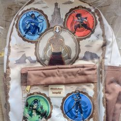 Loungefly Avatar: The Last Airbender Bending Arts Nylon Full-Size Backpack