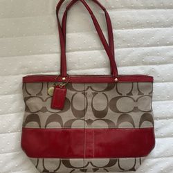 Red Coach Purse