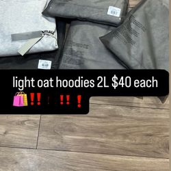 Light oat essential hoodies