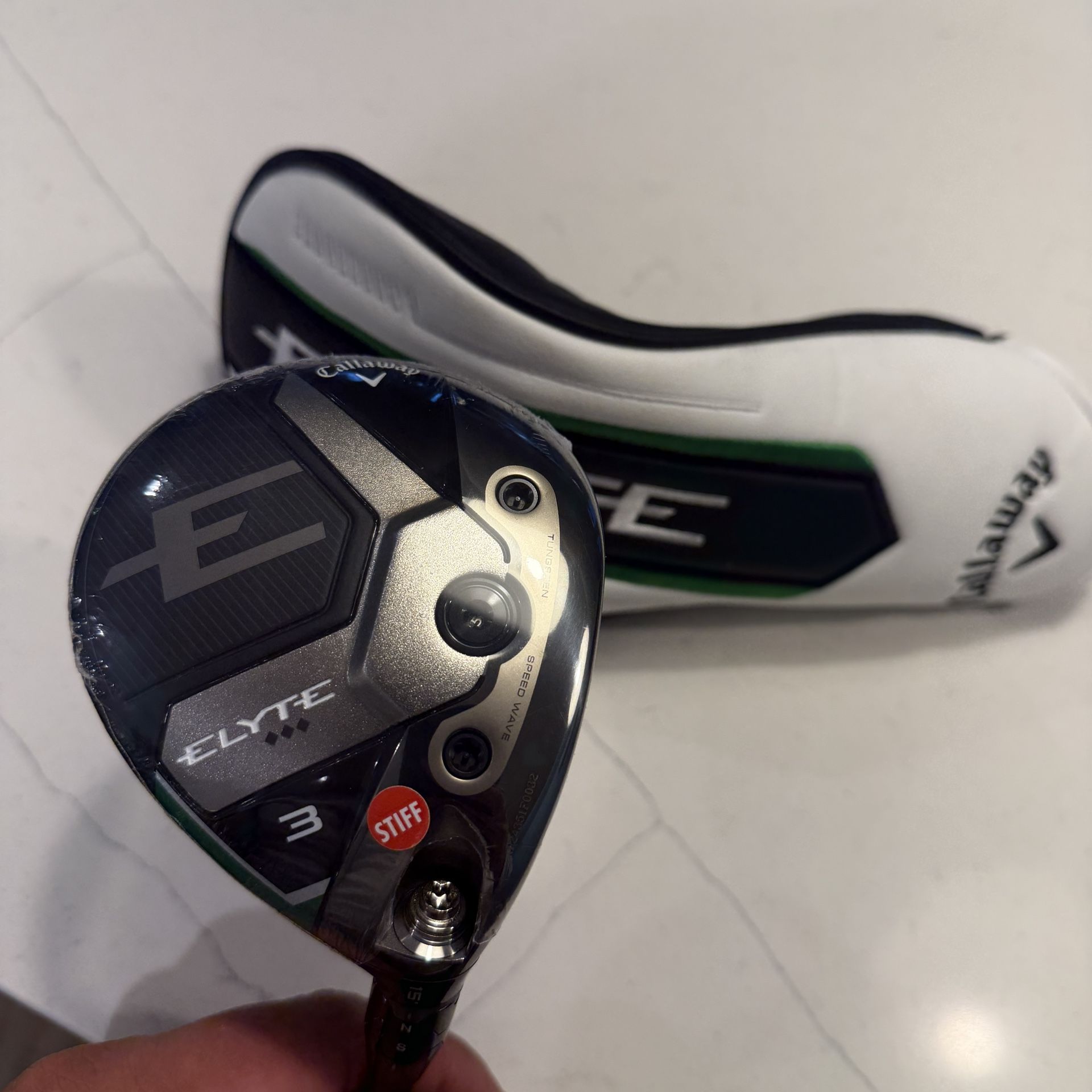 NEW 2025 Callaway Elyte TRIPLE DIAMONDS 3 wood 15* RH Stiff Flex w/HC
