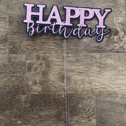 Happy Birthday Cake Topper