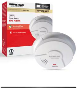 NEW Universal Smoke/Fire Alarms Dual Power