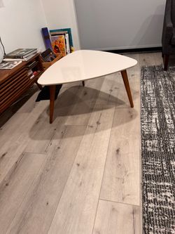 Utopia White Triangle Coffee Table