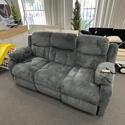 New 78” Power Recliners Sofa 