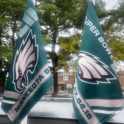 🏆 Philadelphia Eagles Super Bowl LII Car Flags – Set of 2