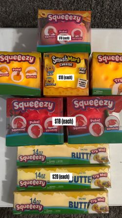 BRAND NEW SEALED SQUUEEZYS!
