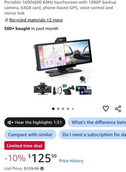 Portable Carplay Screen