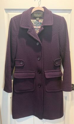 Moda International Purple Wool Pea Coat
