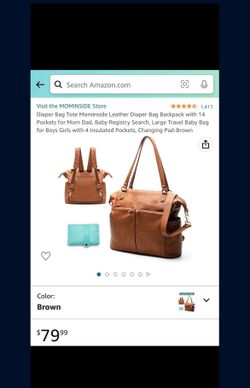 Diaper Bag Mominside Leather