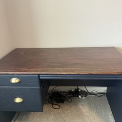 Refinished solid oak desk