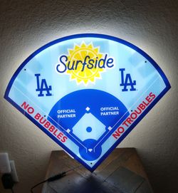 LA Baseball Field Neon Sign