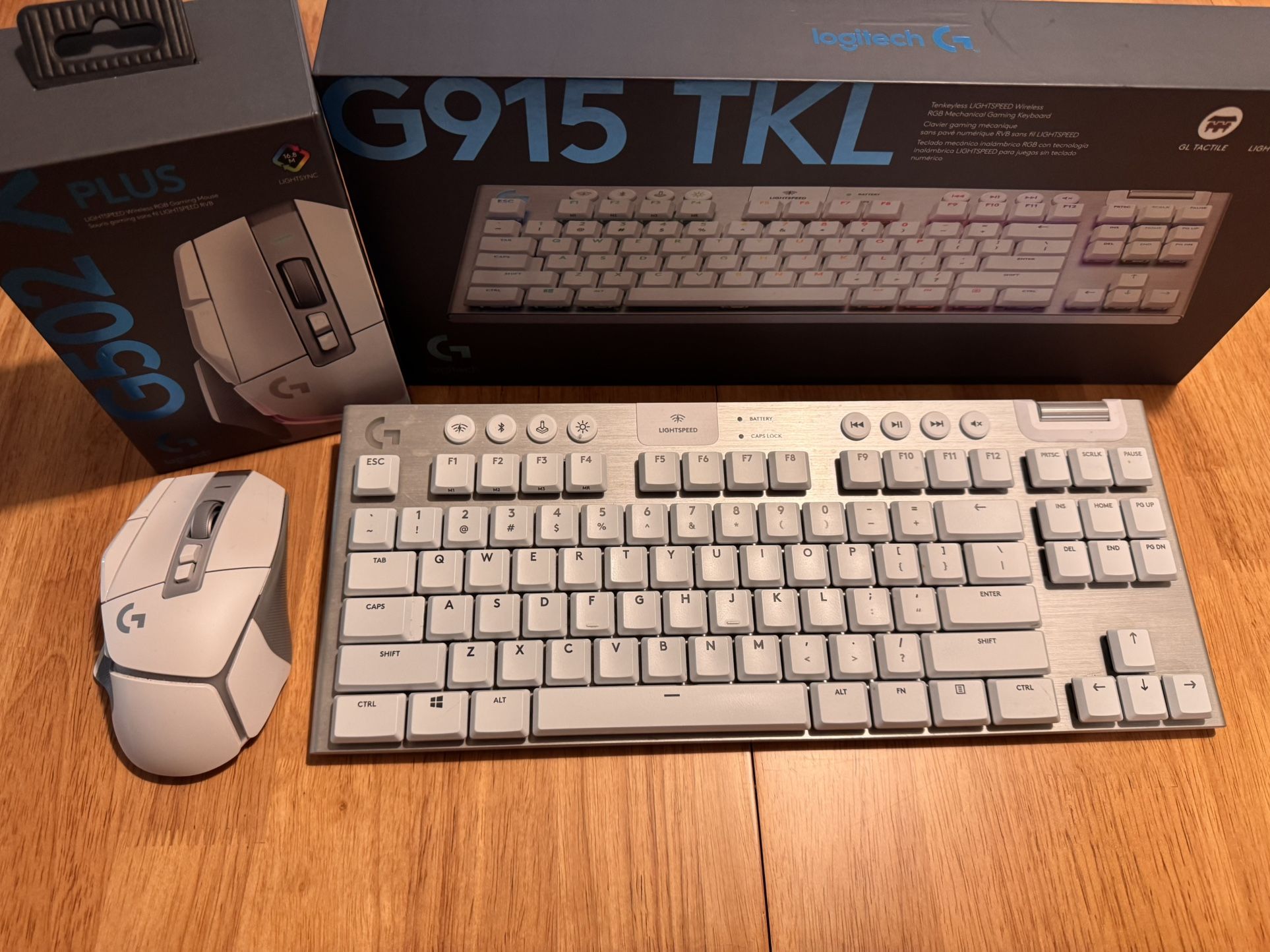 Logitech G502 X Plus Mouse & G915 TKL Keyboad