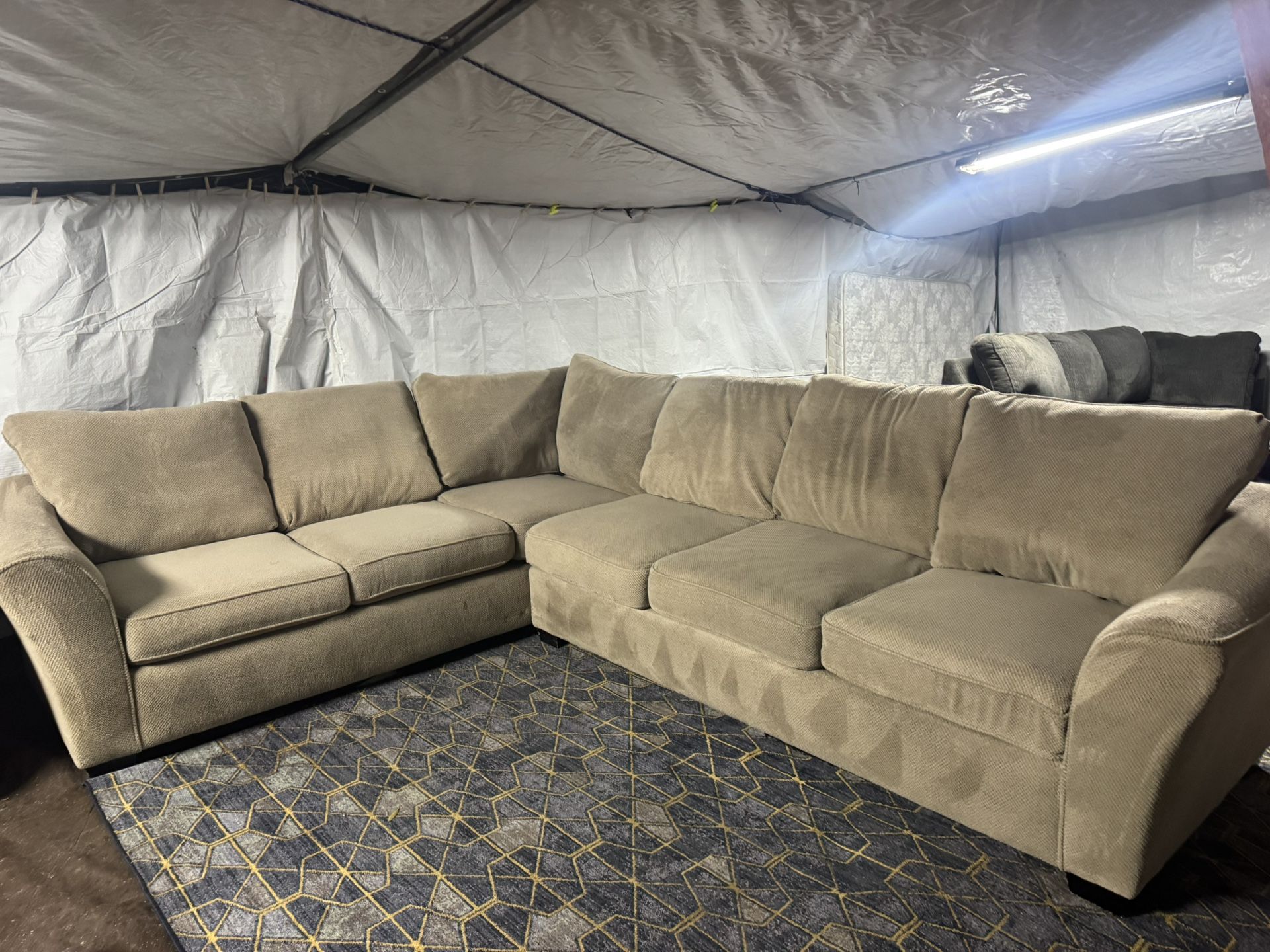 Tan Couch Good Condition Clean We Sell All The Time Delivery 40 Local