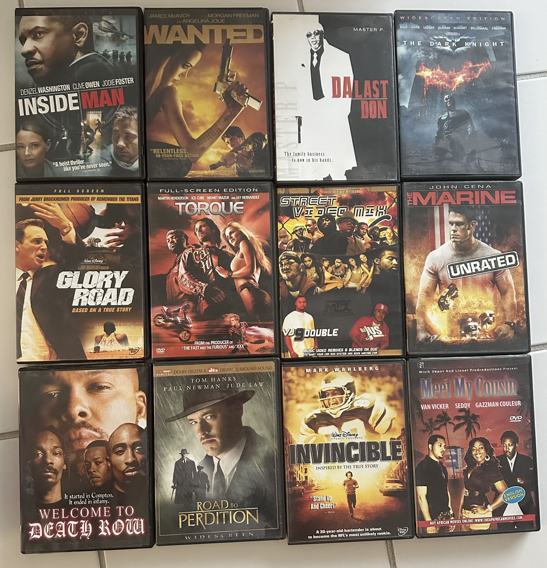 12 Movie CDs