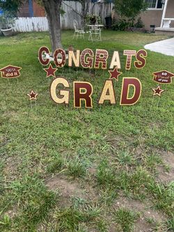 CONGRATS GRAD YARD SIGN 